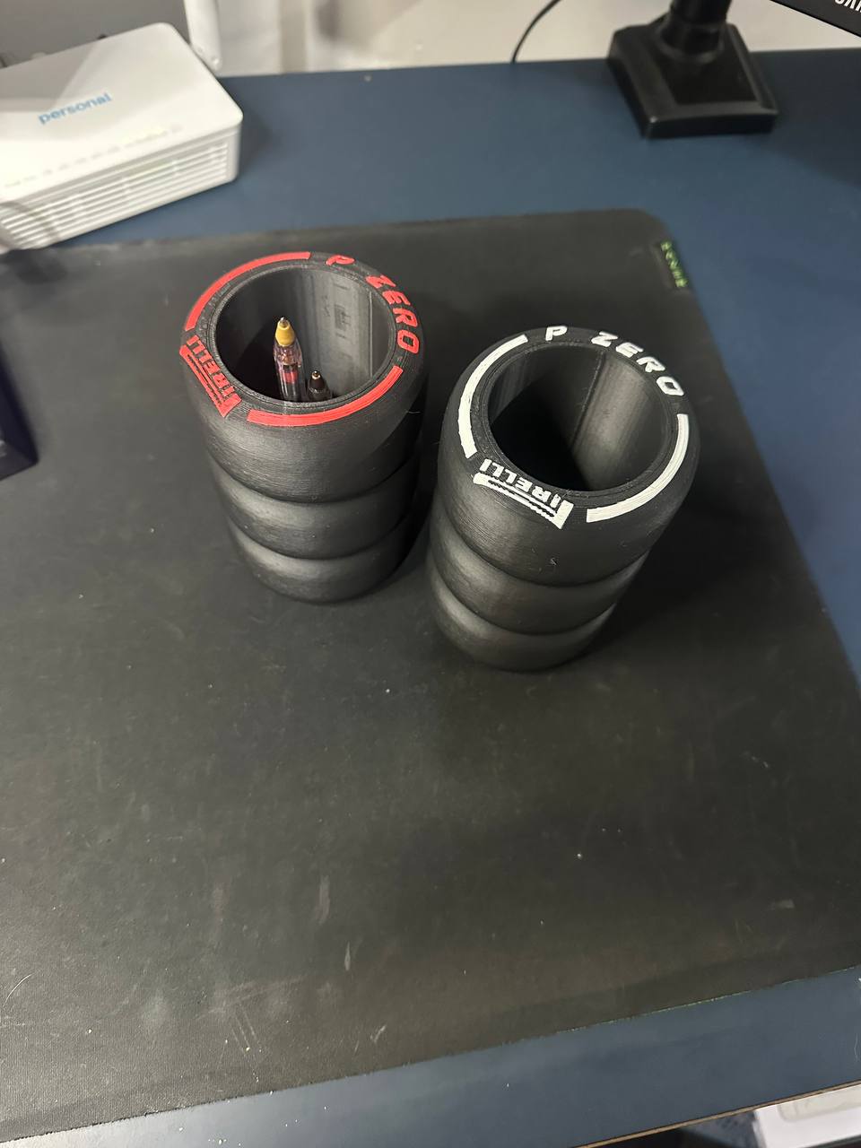 Lapicero 3D Ruedas Formula 1 Pirelli